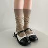 Calcetines de pantorrilla de seda dorada y plateada fina estilo ins estilo coreano primavera y verano calcetines hasta la rodilla de seda brillante jk diario combinable calcetines de mujer calcetines de rizo