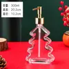 Botella de Vidrio Creativa y Hermosa para Gel Antibacterial de Árbol de Navidad Botella de Vidrio Espeso para Gel Antibacterial Botella de Vidrio para Gel de Ducha