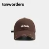 Gorra de béisbol vintage lavada y desgastada estilo coreano para mujer, moderna, a la moda, casual, versátil, con bordado de letras, gorra de visera suave