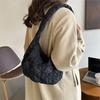 Bolsa feminina plissada doce da moda 2023 grande capacidade nova texturizada casual transversal portátil de ombro axila feminina
