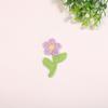 Nuevos accesorios de decoración de horquillas para el cabello, calcomanías creativas de moda de poliéster, lana, color rama, flor, bordado, pegatinas de tela