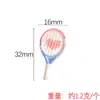 YQT Amor Gradiente Raqueta de Tenis YOYO Muñeca Miniatura Juguete de Peluche Decoración Accesorios de Resina diy Al por Mayor
