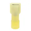 Terminal FDFN5.5-250 amarelo em nylon proteção ambiental terminal de emenda macho e fêmea plugue de extremidade fêmea totalmente isolado terminal de mola