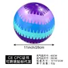 Pelota de Playa Inflable Transparente con Lentejuelas de Dibujos Animados Transfronteriza para Padres e Hijos y Niños, Balón de Fútbol de PVC Engrosado Ecológico para Jugar en el Agua