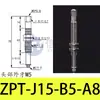 Base de ventosa amortiguadora incorporada ZPT-J/K6/10/15/25-B5-A8 Cabezal Rosca externa M5 Tipo pasante M8