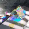 Festival Qixi Lámina de Oro Iridiscente Estrella Rosa Cielo Estrellado Colorido Oro Flor Falsa Eterna Romántico San Valentín Cumpleaños Regalo Decoración