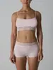 Nuevo conjunto de lencería con ribete de encaje de estilo europeo y americano para mujer, con sujetador acolchado y bragas a juego, diseñado para realzar el busto y crear un efecto adelgazante.