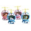 Plug-in de estilo japonês Doraemon Dingdang gato cofrinho luz noturna enfeites feitos à mão resina artesanato presente de aniversário