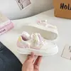 Zapatillas Blancas de Mujer Estilo Pan 2025 Nuevas de Primavera Suela de Plataforma que Aumenta la Altura Zapatillas Casuales para Personas Bajitas 88-7603