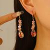 Pendientes de concha dorada y estrella de mar para vacaciones en la playa europeos y americanos Pendientes Pendientes para mujer Pendientes de comercio exterior transfronterizos Venta al por mayor