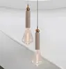 Estilo de canción estética bambú-junta mármol natural candelabro de comedor, mesa de comedor, barra de bar, sala de té Zen, estudio, lámpara de oficina larga