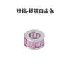 S925 Plata Esterlina Diamante Espaciadores Cuentas Anillo de Zirconia Accesorios con Cuentas Hecho a Mano DIY Pulsera de Perlas Collar Joyería