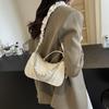 Bolsa de Mão Pequena de Designer Moderna e Estilosa para Mulheres 2024 Nova Moda Bolsa Transversal de Corrente Bolsa de Ombro de Verão Bolsa de Axila da Moda