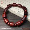 Zâmbia sândalo vermelho contas de barril 12mm contas separadas pulseira de sândalo sanguíneo estilo étnico chinês simples companheiro de viagem presente