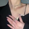 Internet Celebridade Ins Vento Diamante Pérola Borboleta Colar Coreia do Sul Design Neckchain Clavícula Corrente Temperamento Colar Feminino Atacado