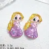 Lantejoulas Desenho Animado 5 Princesas Acessórios de Resina DIY Grampos de Cabelo Feitos à Mão Capas de Celular Ímãs de Geladeira Materiais de Cola de Creme Atacado