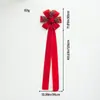 Decoração de Festa para Interior e Exterior Suprimentos de Natal Laço de Algodão Recheado Estrutura de Algodão Recheado Laço com Borda Dourada Decoração Pendente