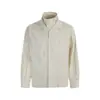 Camisa masculina Vibe trendy de manga longa com listras verticais, casual esportiva solta estilo duas peças com dupla carcela e gola alta, camisa de outono