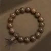 Pulseira de Sândalo Vintage com 108 Contas, Contas de Oração Budistas para Homens e Mulheres, Estilo Étnico Retrô, Contas de Oração Novo Estilo Chinês, Pulseira Colecionável