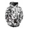 Artículo popular de comercio exterior: Sudadera con capucha impresa en 3D de Manga Blanco y Negro Japonés, Sudadera de Moda para Hombres y Mujeres, Merchandising de Anime