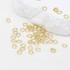 Cor de retenção de ouro 18K real oval em forma de ovo anel aberto diy jóias anel de conexão pulseira colar fivela de fechamento B03