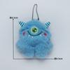Colgante de Peluche Lindo Monstruito, Lindo Niño de Ojos Grandes, Muñeca Colorida Tonta, Bolsa de Estudiante, Muñeco Llavero para Pareja