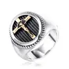 Jinziying joyería personalidad retro cruz acero de titanio para hombre colgante venta al por mayor