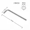 Llave Hexagonal Cabeza Plana Llave Allen Niquelada Endurecida Forma de L Métrica 1.5mm-10mm Resistente al Óxido Llave Hexagonal Mayoreo