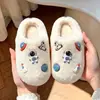 Chinelos de algodão infantis, novo estilo inverno 2026 para meninos, chinelos quentes para casa para crianças, meninos e bebês, chinelos fofos