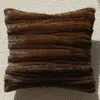 Cojín Decorativo para Sofá Marrón Nórdico con un Estilo Vintage de Alta Gama, Respaldo Jacquard para Sala de Estar, Rincón de Ventana y Cubierta de Cojín para Habitación Modelo, Cojín Lumbar