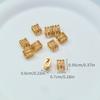 Cuentas Espaciadoras Incrustadas de Diamantes, Cuentas Sueltas, Cuentas Barril, Pulseras de Perlas de Cristal, Materiales para Accesorios de Joyería DIY, Patrón de Dragón
