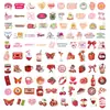 100 Adesivos Emoji Satíricos Rosa de Desenho Animado Transfronteiriços Adesivos Decorativos Impermeáveis de Desenho Animado para Garrafas de Água e Cadernos