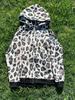 2025 Amazon Europeia e Americana Outono e Inverno Novo Design de Calças de Moletom Largas com Estampa de Leopardo Moda e Personalizado Moletons de Rua Atacado