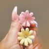 Pinza pequeña de metal estilo Xiaoxiangfeng Pinza para flequillo de pelo Ju Xiaozou Clip con borde de flor de piedra ojo de gato Accesorios para el cabello