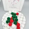 Bola de Pelusa diy pompón rojo Blanco verde tamaño bola de felpa material para árbol de Navidad bola de pelo bola de pelo de Navidad Pequeño