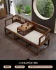 Nueva cama Arhat de madera maciza estilo chino, sofá cama para sala de estar estilo Ming para apartamentos pequeños, silla Arhat Zen simple de doble uso