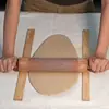 Juego de herramientas de cerámica de madera maciza natural, rodillo de arcilla para dar forma a platos de arcilla, herramientas de manualidades DIY para niños