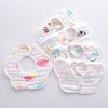 Baberos de Gasa Estampada de 8 Capas con Diseño de Pétalo para Bebés y Niños Pequeños Toallas para Saliva Algodón Engrosado Broches Baberos Fabricante Venta al por Mayor Súper Suaves