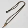 Minimalista Sencillo Cuerda Asiento de Loto Doble Color Cuerda Colgante Trenzada de Ocho Hilos Collar Cuerda Jade Ágata Colgante de Jade Cuerda Colgante Hecha a Mano