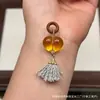 Cera de Abeja de Segunda Generación Varios Estilos Oso Bolsa de Queso Colgante Llavero DIY Exquisito Adorno de Joyería