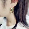 Brincos 2025 Nova Moda Elegante Coreia do Sul Tipo C Brincos com Sensação Avançada Celebridade da Internet Feminina Argola de Orelha Fria Retrô