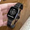 Aplicable para banda de reloj de acero inoxidable estilo bambú para Apple Watch, correa de reloj iwach10 de una sola cuenta para mujer con diseño de "cintura pequeña".