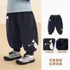Calça Kaka Panda com Forro de Fleece para Crianças Calças de Esqui de Inverno para Meninos Roupas de Inverno para Meninas Calça Longa para Bebês e Crianças Pequenas Outono/Inverno