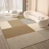 Tapete Estilo Creme para Sala de Estar, Luxo Leve de Alta Qualidade 2026 Novo Modelo, Tapete para Sofá de Casa, Tapete de Chão Resistente a Manchas para Quarto
