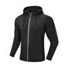 Estilo Nuevo Ropa Deportiva para Correr Fitness Moda Masculina Top Reflectante de Manga Larga para Correr de Noche Chaqueta Cortavientos con Capucha de Secado Rápido