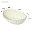 Plato de Fruta de Plástico con Encaje de Alta Gama, Bandeja de Almacenamiento para Cocina y Comedor, Juego de Platos para Frutos Secos de Lujo Ligero para Sala de Estar