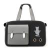Transportadora de Gatos Transfronteriza Bolsa Portátil de Viaje para Mascotas Transportadora de Gatos Gran Capacidad Transpirable Compatible con Carrito Mochila para Mascotas de un Solo Hombro