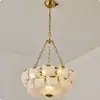 Lustre vintage de vidro Murano tipo nuvem estilo francês modelo novo 2026, estilo luxo leve para sala de estar, sala de jantar, quarto, iluminação de alta qualidade