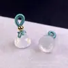Aventurina Vaina de Loto Ágata Blanca Bobina Loto Perla Colgante DIY Calcedonia Perla Accesorios Mayoreo DIY Hecho a Mano Cuentas
