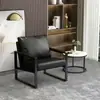 Sillón Individual Nórdico, Sofá Perezoso, Silla de Ocio Minimalista de Hierro Forjado de Lujo Ligero Estilo Italiano, Silla Tigre para Sala de Estar de Apartamento Pequeño
